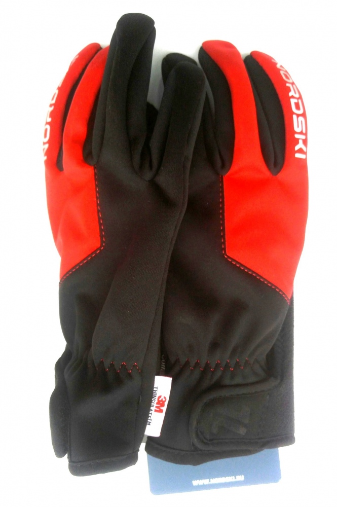 картинка Перчатки Nordski Jr.Racing Black/Red WS от магазина Одежда+