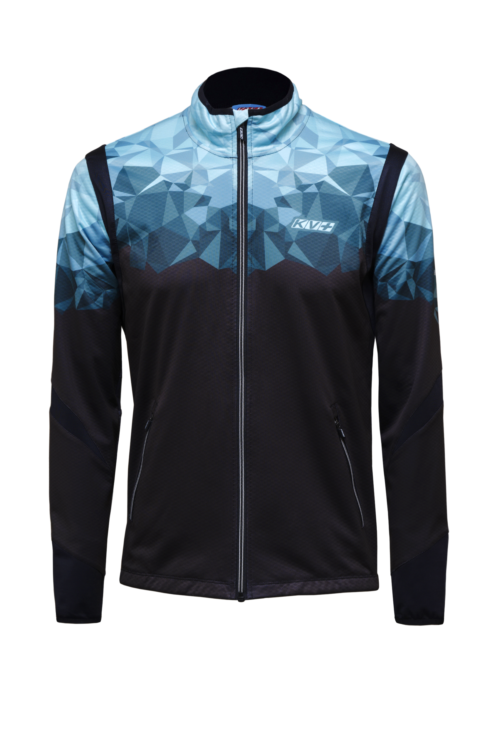 картинка Куртка разминочная KV+ TORNADO jacket man black/turquoise от магазина Одежда+