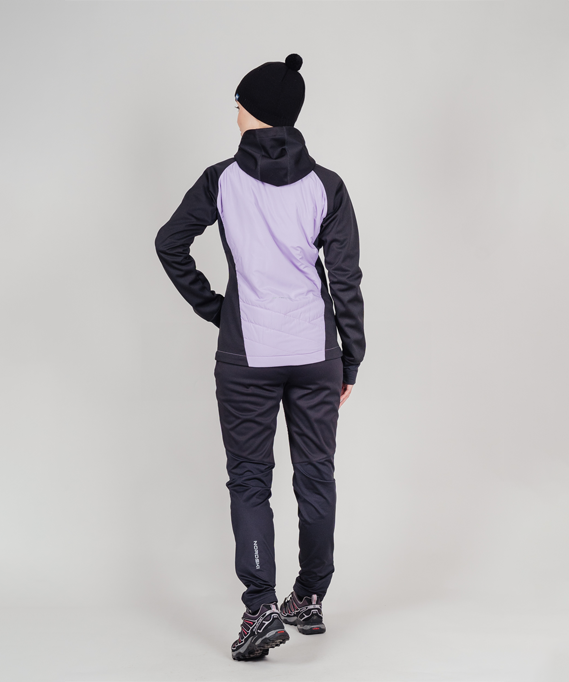 картинка Куртка Nordski Hybrid Hood Black/Lavender W от магазина Одежда+