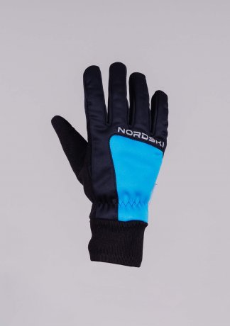 картинка Перчатки Nordski Jr.Arctic Black/Blue от магазина Одежда+