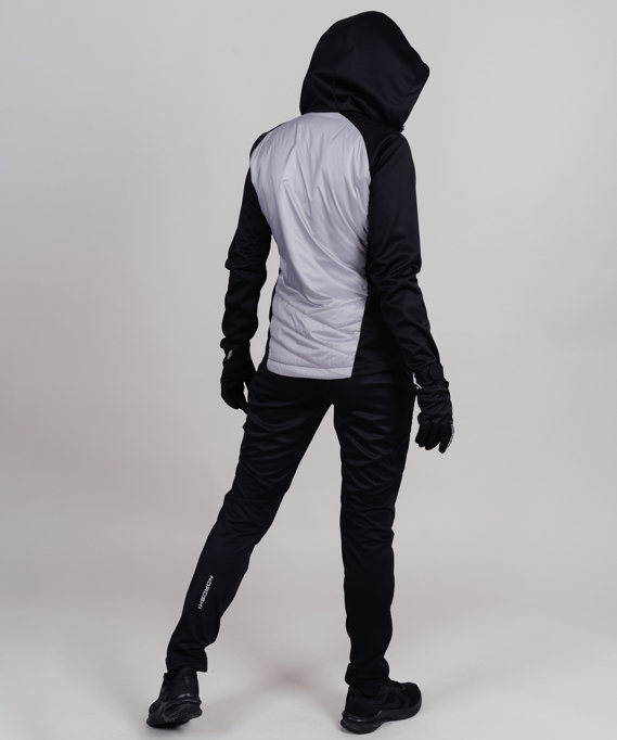 картинка Куртка Nordski Hybrid Hood Black/Grey W от магазина Одежда+