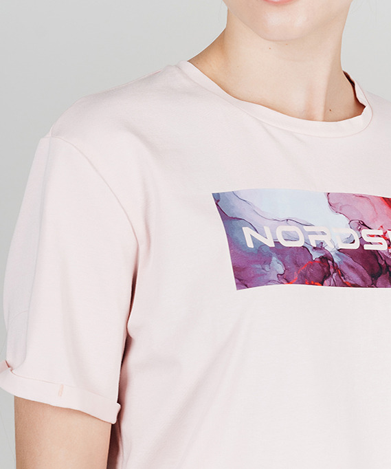 картинка Футболка Nordski Simple Logo Soft Pink W от магазина Одежда+