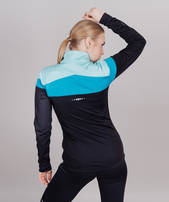 картинка Куртка разминочная NORDSKI Drive Black/Mint W от магазина Одежда+