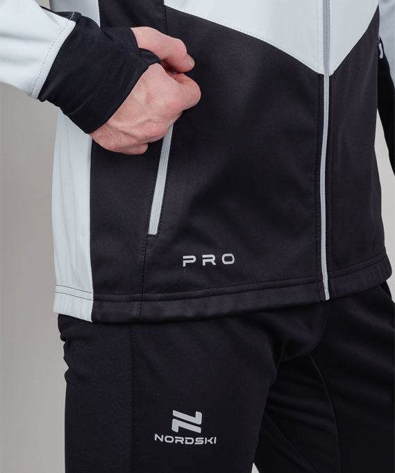 картинка Куртка тренировочная Nordski Pro Pearl Blue/Black от магазина Одежда+