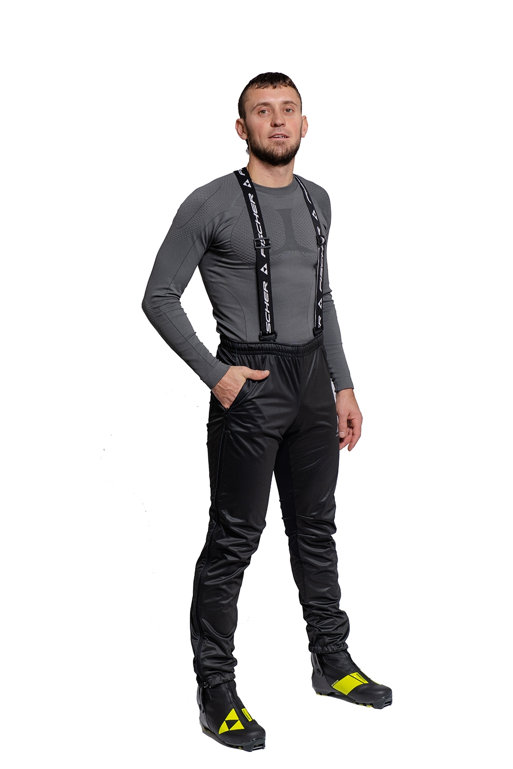 картинка Брюки мужские разминочные FISCHER Softshell Warm от магазина Одежда+