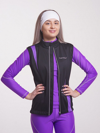 картинка Жилет NORDSKI Active Black/Violet (Soft-Shell) от магазина Одежда+