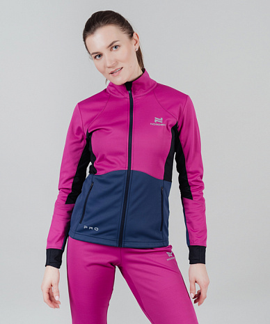 картинка Куртка тренировочная Nordski Pro Fuchsia/Blue W от магазина Одежда+