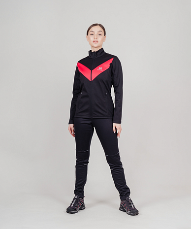 картинка Разминочный костюм Nordski Base Black/Pink W от магазина Одежда+