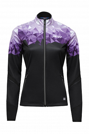 картинка Куртка разминочная KV+ TORNADO jacket woman black/lilac от магазина Одежда+