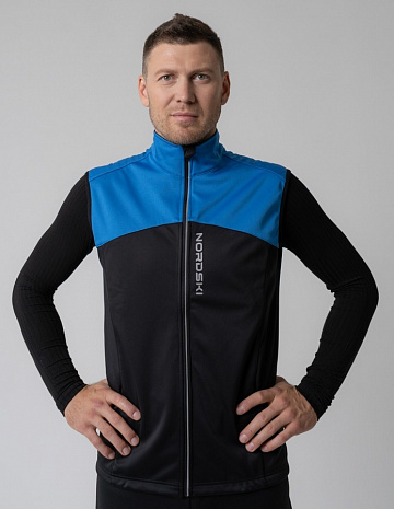 картинка Жилет разминочный Nordski Active Blue/Black от магазина Одежда+