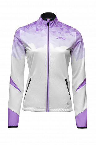 картинка Куртка разминочная KV+ TORNADO jacket woman white/lilac от магазина Одежда+