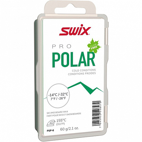 картинка Парафин без содержания фтора SWIX PS POLAR зеленый от магазина Одежда+